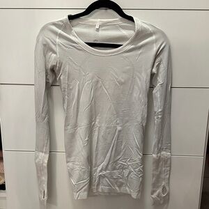 Lululemon Women's White Long Sleeve Top